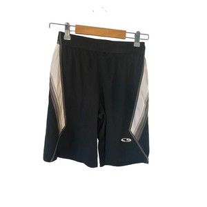 Boys Champion Athletic Shorts Black White M 8-10 NWT Duo Dry Max